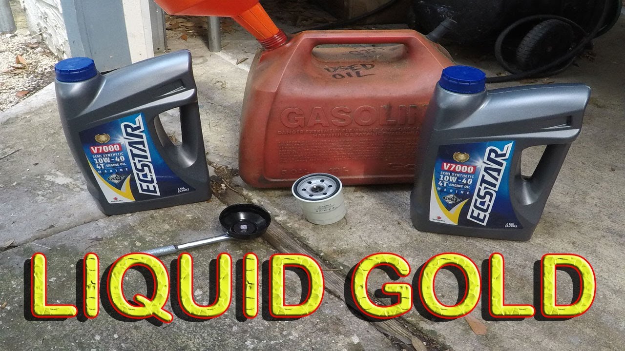 SUZUKI  OUTBOARD OIL CHANGE