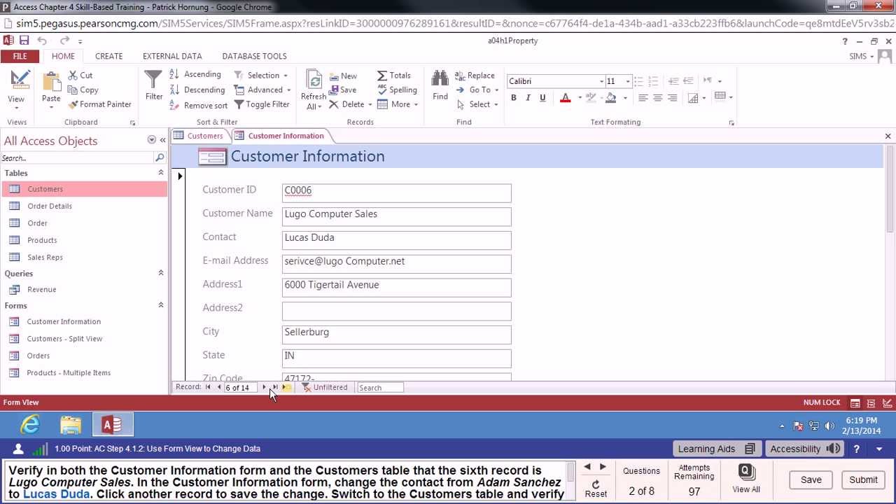 Access Chapter 4 Skill-Based Training Walkthrough & Troubleshooting