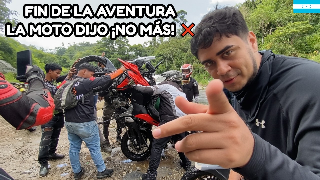 Todo iba bien hasta que el río se tragó la Moto 😱 | Off-road extremo en la Sierra del  MERENDÓN HN