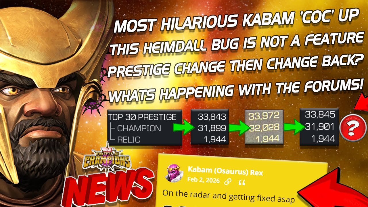 Отменено усиление престижа? | Баг с усилением Хеймдалла | Kabam допустила уморительную ошибку | Б...