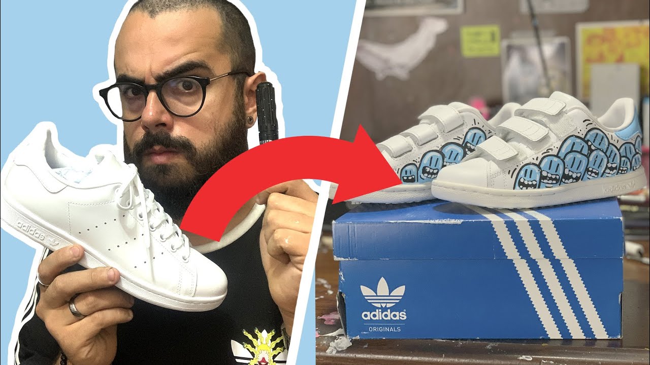 Customizando t&ecirc;nis ADIDAS STAN SMITH | CUSTOMIZA&Ccedil;&Atilde;O DE T&Ecirc;NIS