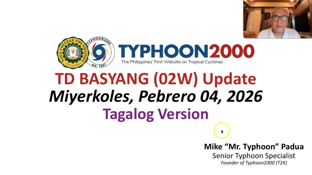 TD BASYANG (02W) Update - Miyerkoles, 02/04/26 (Tagalog Ver)