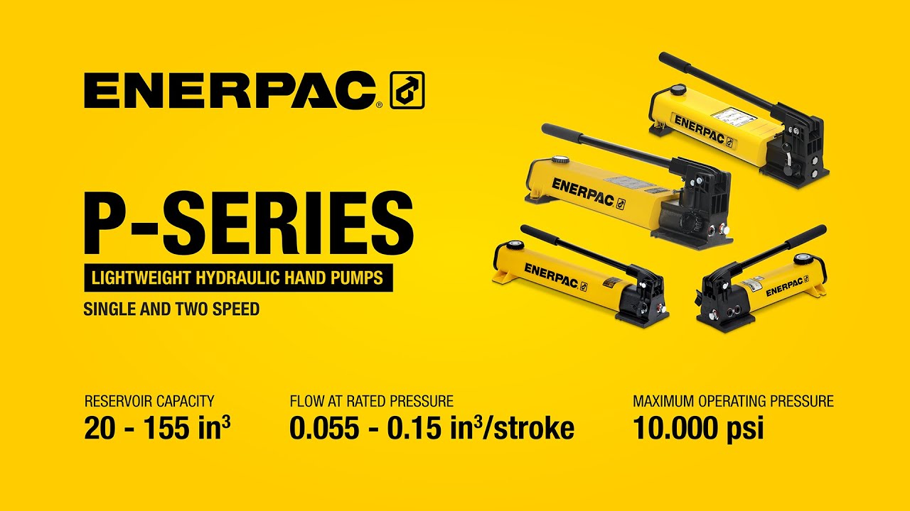 P-Series Lightweight Hydraulic Hand Pumps | Enerpac