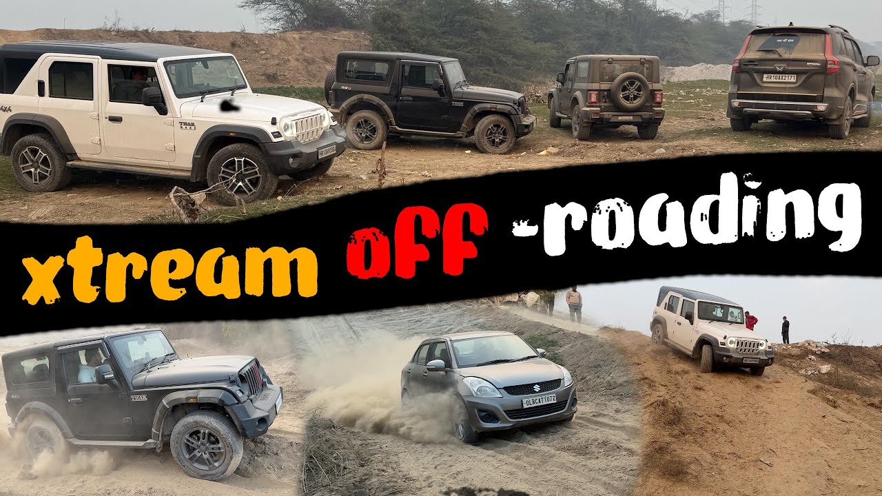 Xtreme Off-Roading Madness 🔥 | Thar 4x4, Thar 3-Door, Scorpio-N, Swift