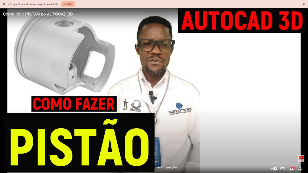 Como criar PISTÃO no AUTOCAD 3D
