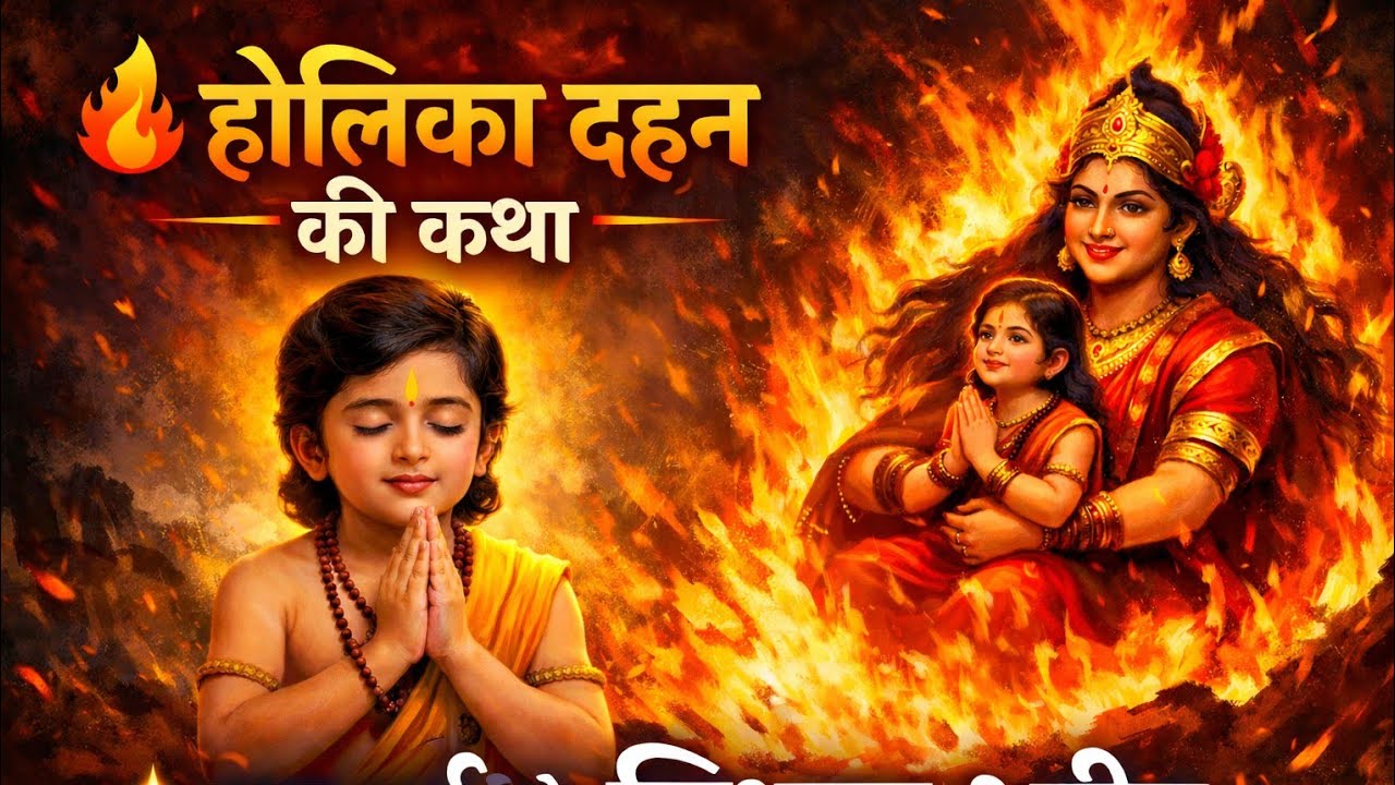 Holika Dahan ki Katha-Holika Dahan Ki Kahani-होलिका दहन की कथा-भक्त प्रह्लाद की कहानी-Holi Story