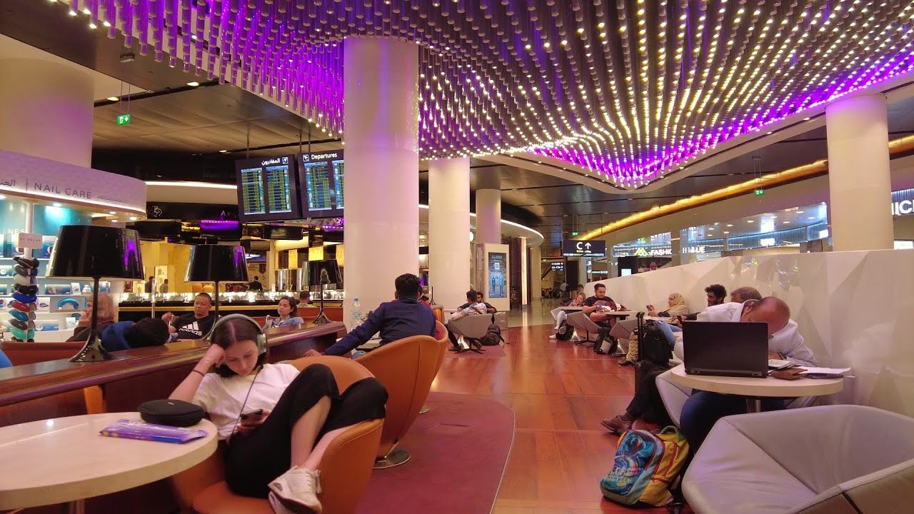 4K| Walking Around in Muscat Airport, Oman