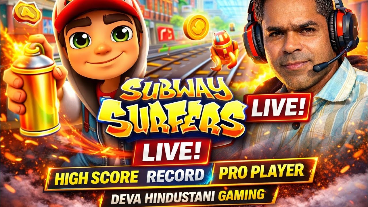 SUBWAY SURFERS LIVE 🔥 High Score Gameplay | Deva Hindustani Gaming