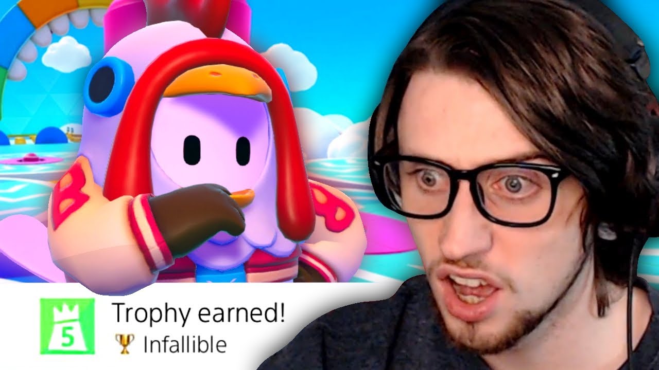 I unlocked the hardest trophy in Fall Guys