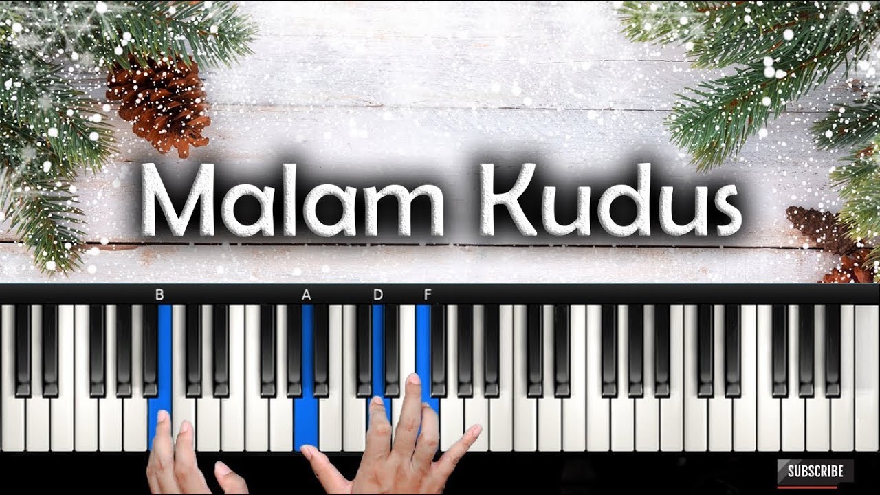 Belajar Piano MALAM KUDUS - Holy Night | Rohani Piano Keyboard