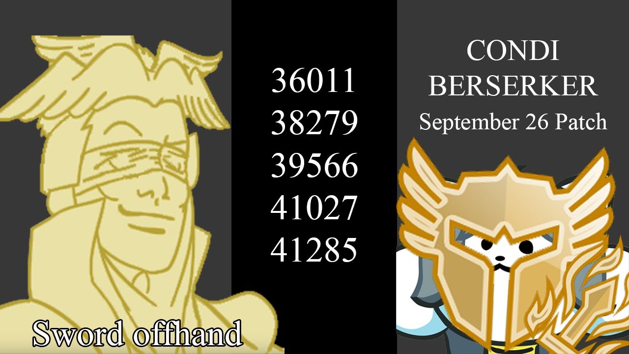 Condition Berserker - Sword | 41,2k | September 26th Patch