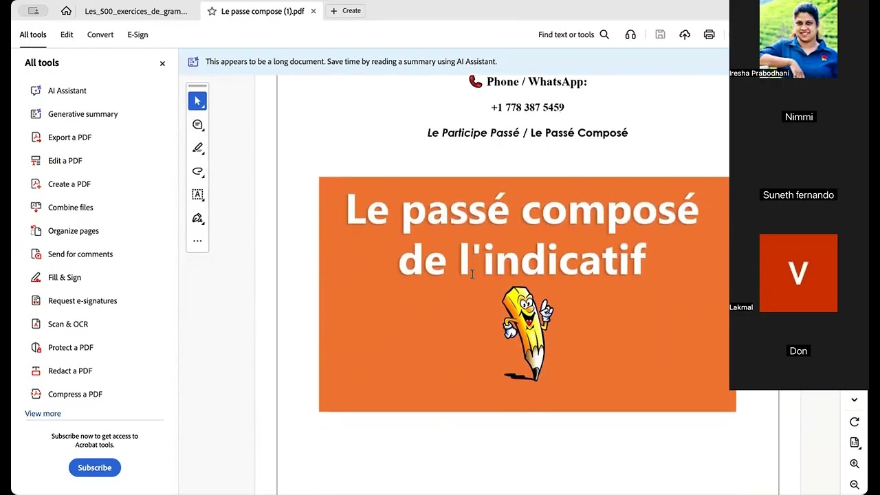 Learn French with a local Teacher : TEF prep : 11/30/2025