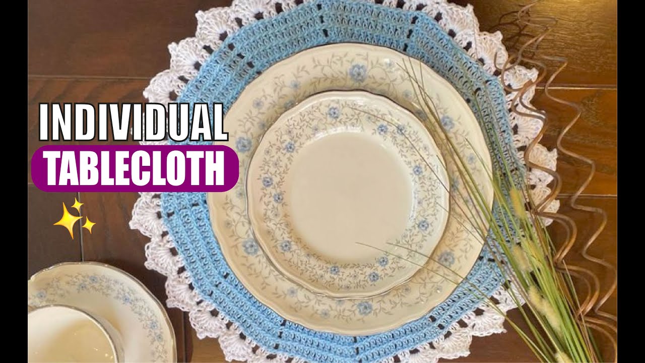 Decorate your Table / Easy Individual TableCloth - HOW TO CROCHET - BY LAURA CEPEDA
