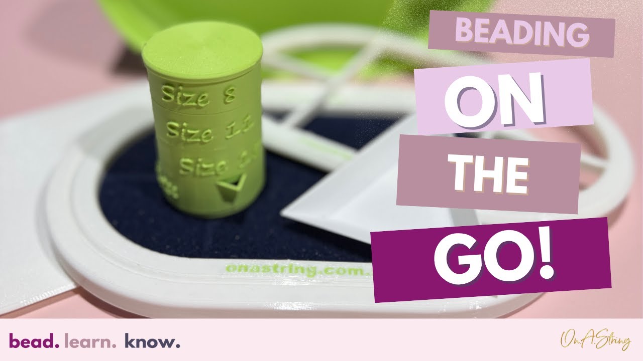 Bead Station TRAVELLER - Perfect For When You Want to Bead on the Go! Take your crafting with you!