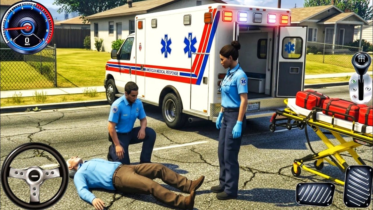 New Ambulance Car Simulator Game Best Doctor With Paramedic Emergency Van Reasue - Android Gameplay