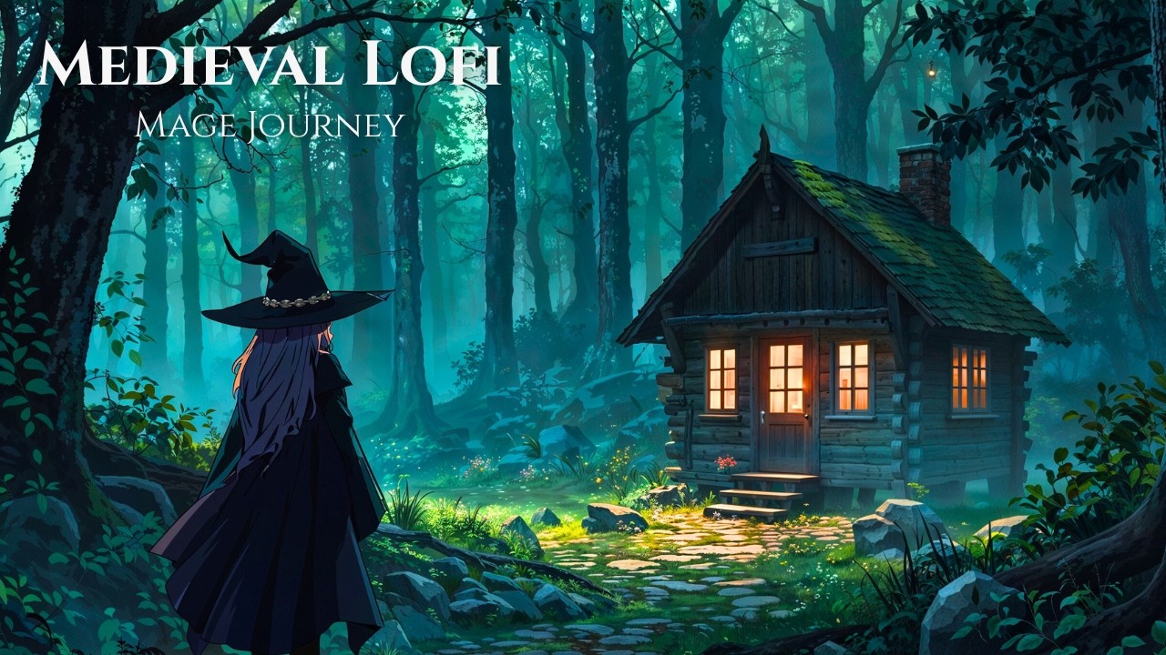 Medieval Lofi for Focus & Relaxation | The Mage and the Hidden Cabin in the forest (1 Hour)