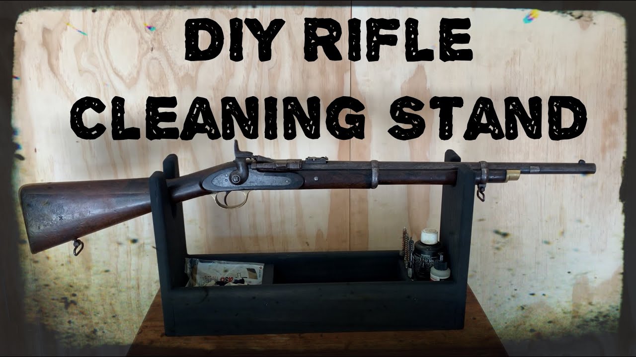DIY Rifle Cleaning Stand. Another lockdown job completed.