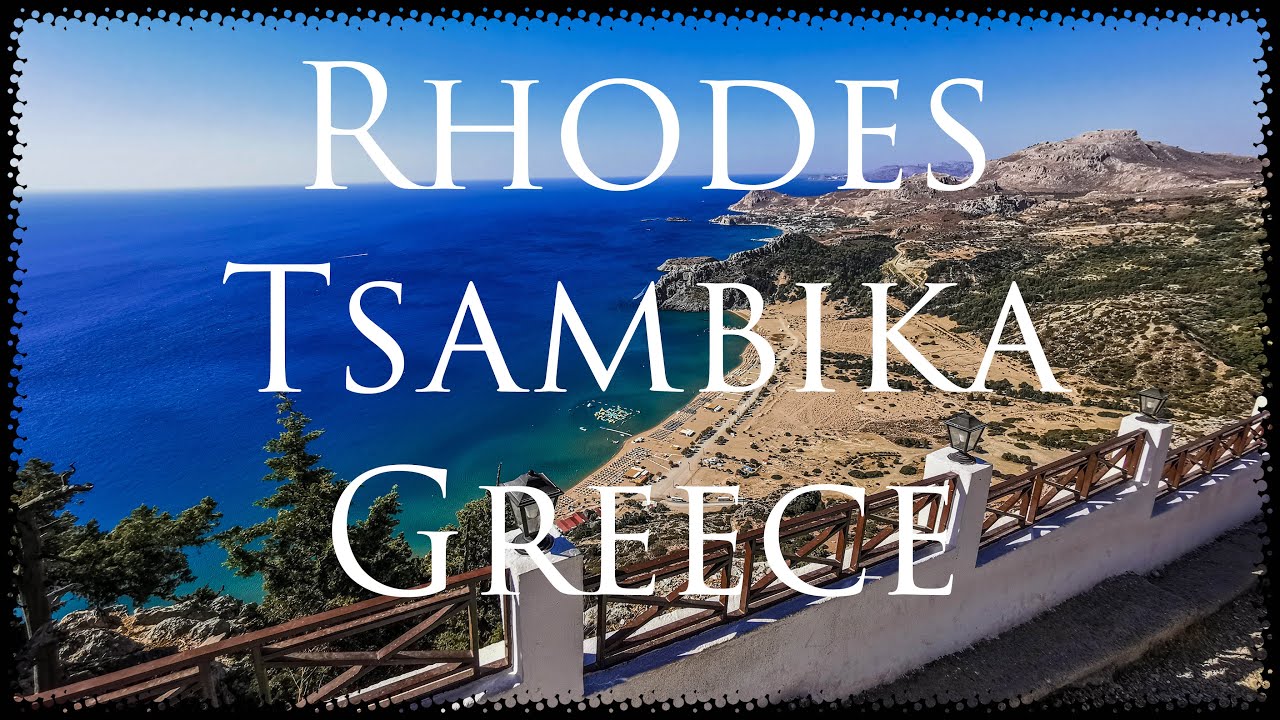 Rhodes City - Tsambika beach (Rhodes), Greece 🇬🇷 4K