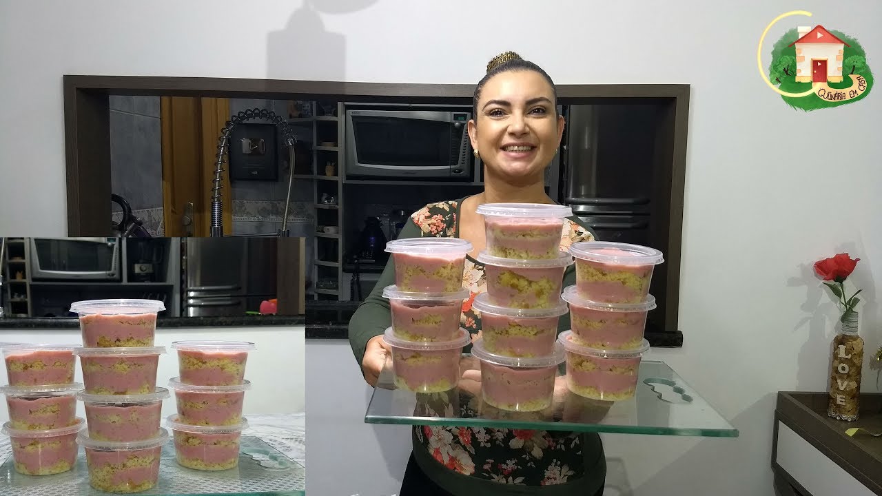 BOLO NO POTE PARA VENDAS SABOR MORANGO (EXPLICANDO PASSO A PASSO)