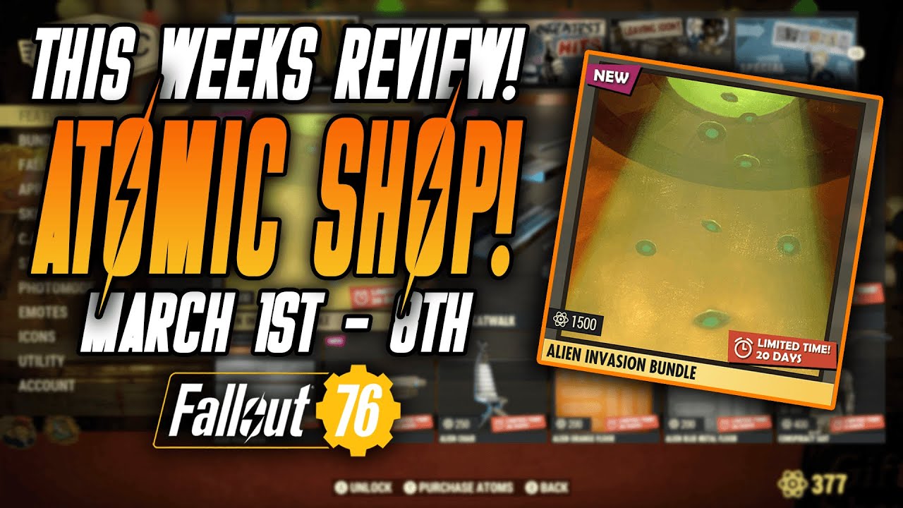 Fallout 76 Atomic Shop Update | March 1st - 8th