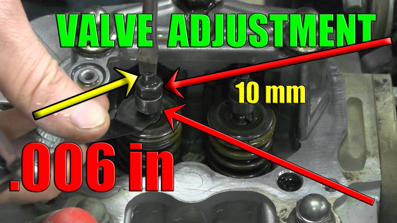 Honda Rancher 350 Valve Adjustment: 2000-2006: Intake-Exhaust set at .006 in