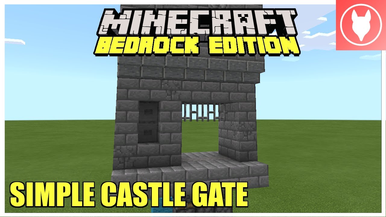 Minecraft Bedrock — простое руководство по воротам замка (Xbox/PS4/MCPE/Windows 10/Switch)