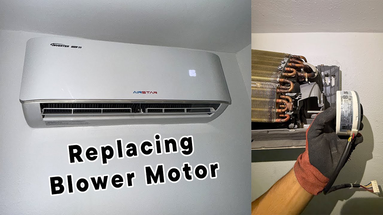 Mini-Split Blower Motor Replacement in 2 Minutes! (Quick HVAC Fix)