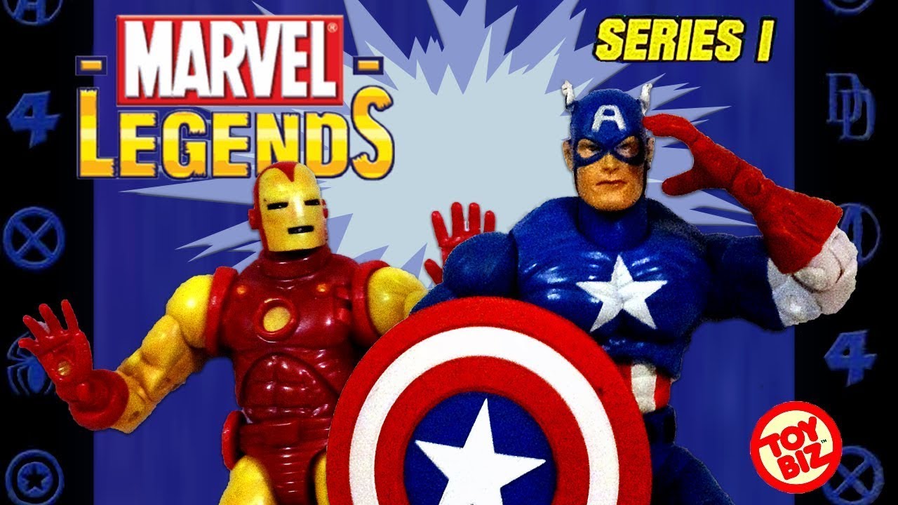 Toy Biz Marvel Legends Series 1 Review (Iron Man, Captain America)