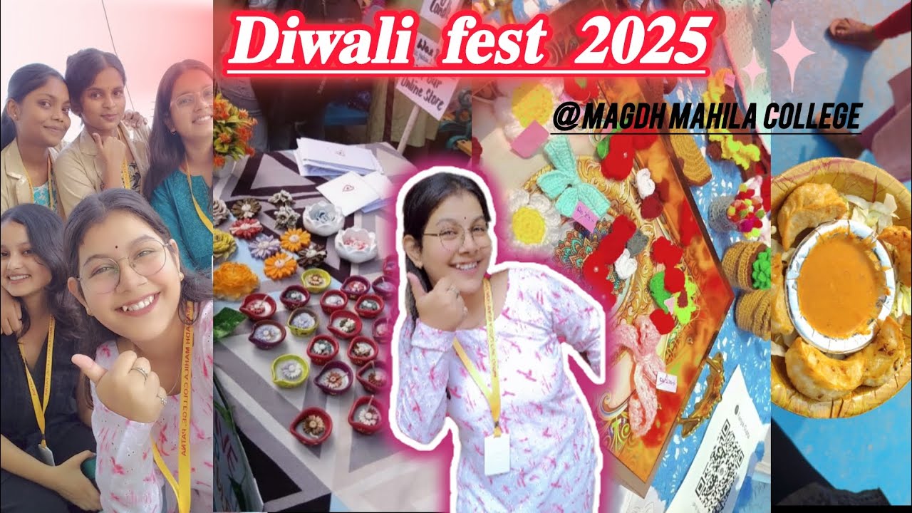 Diwali fest 2025 in magdh mahila College...must watch gyuzz 🫶&hearts;️#youtube#magdh mahila College #collge