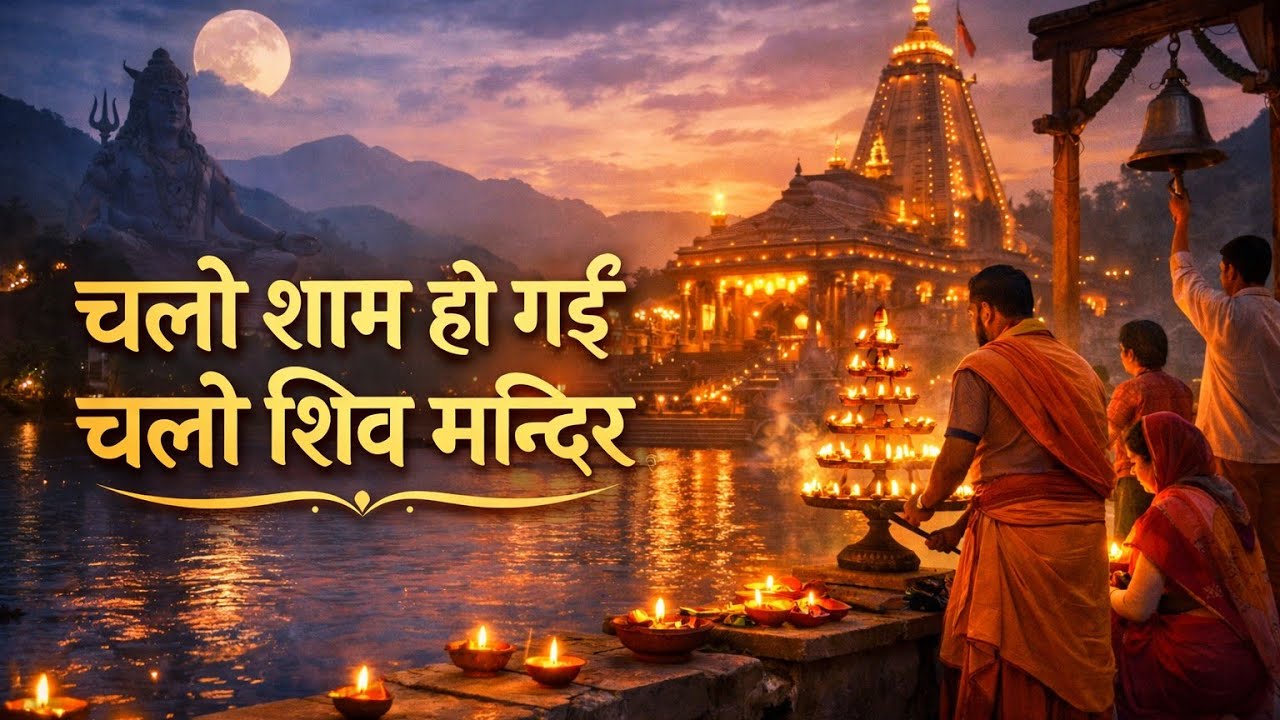 चलो शाम हो गई चलो शिव मंदिर | Shiv Aarti | Evening Shiv Bhajan | Om Namah Shivaya