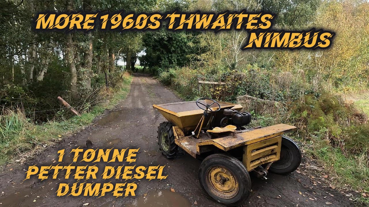 More Vintage 1960s Thwaites Nimbus 1 Tonne Petter PH1 Diesel Dumper