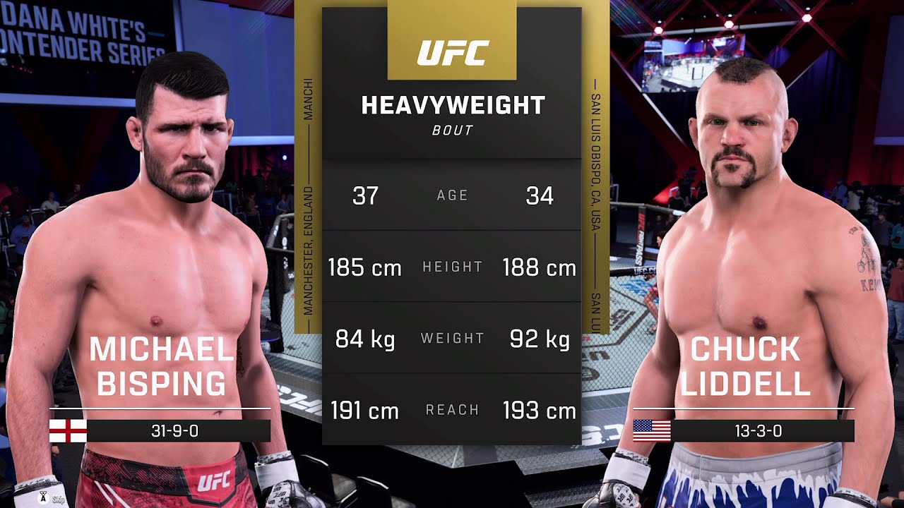 FIGHT OF THE NIGHT: MICHAEL BISPING v CHUCK LIDDELL / Men's Openweight Tournament Last 256 / UFC 3