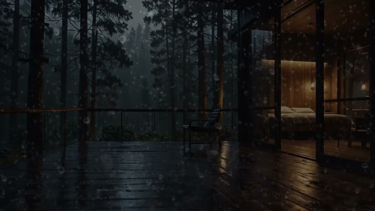 Sleep With Heavy Rain and Rolling Thunder || Rain Sounds for Deep Sleep | ASMR