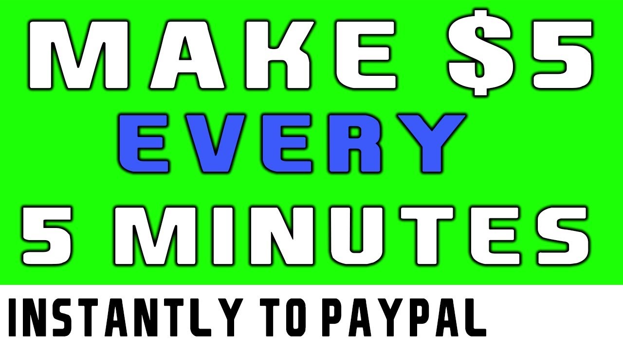 Make $5 to $10 PER Hour (ZERO WORK) - Earn Instant Paypal Money 2019!