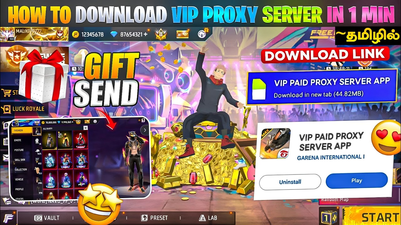 How To Download Proxy Server In Free Fire (தமிழில்)💯😱❤‍🔥/Free Fire Proxy Server/Proxy Server FF