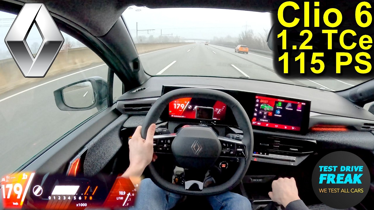 2026 Renault Clio 1.2 TCe Manual (115 PS) TOPSPEED POV 🚗 Autobahn Drive No Speed Limit