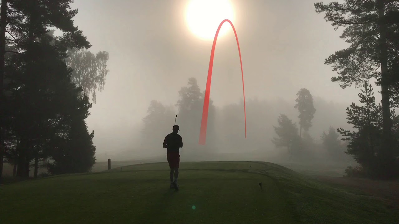 Epic full round of golf in 12 min in mist & fog @ Saltsjöbadens GK: 77 str/p 71! 3 birdies!