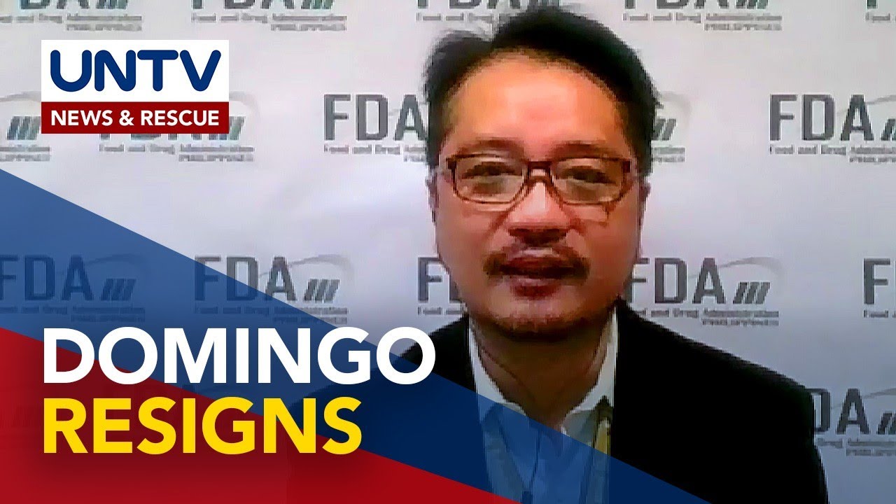 FDA Director General Eric Domingo, resigns