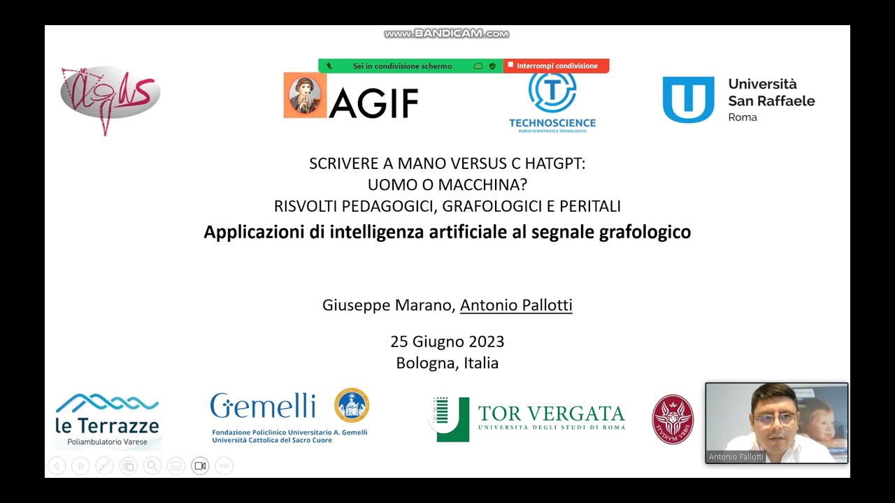 Applicazioni di intelligenza artificiale al segnale grafologico