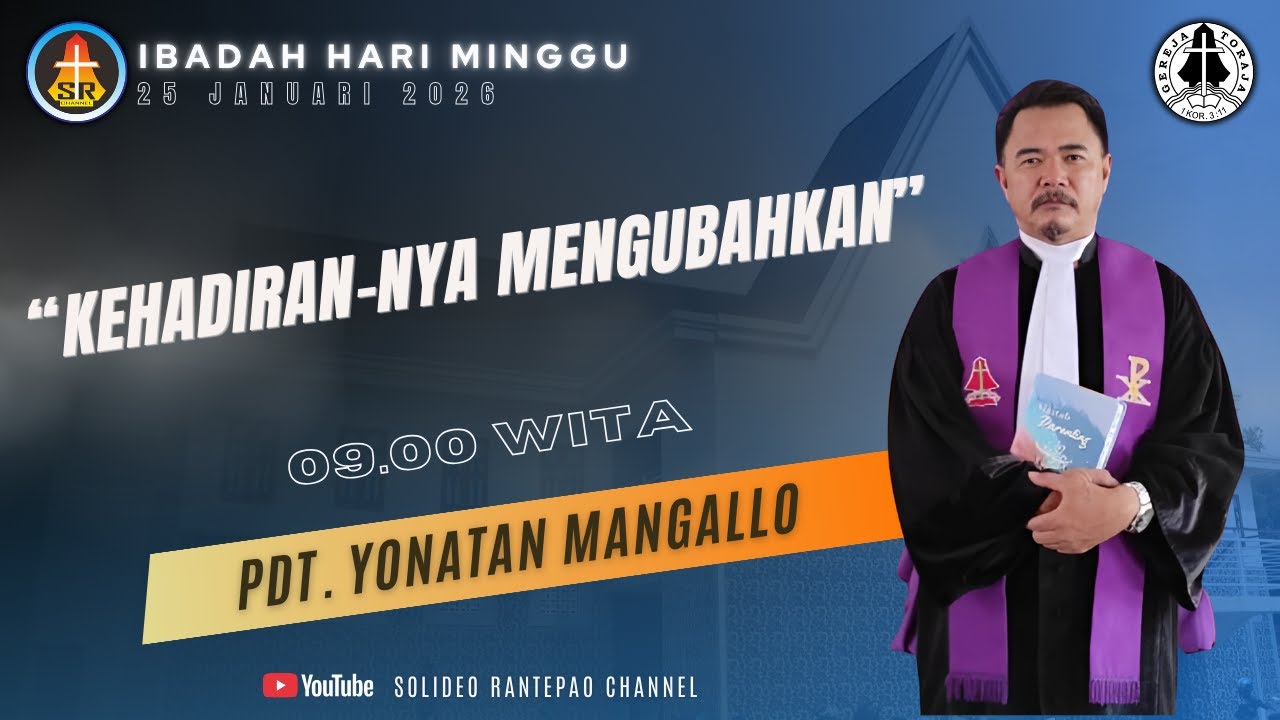 [LIVE] Ibadah Hari Minggu | 25/01/2026 pukul 09:00 WITA | Gereja Toraja Jemaat Rantepao