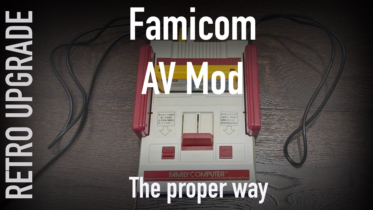 The proper way of doing a Famicom AV mod.