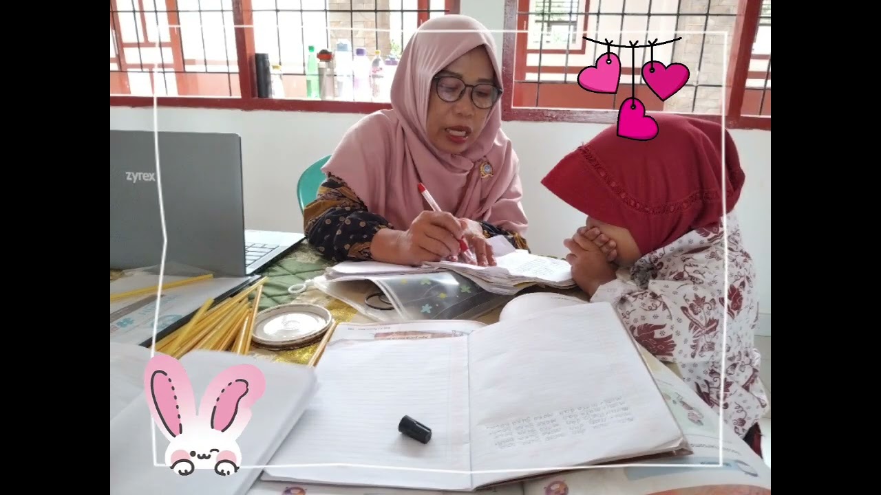 Latihan menulis kalimat ,penggunaan tanda titik Kelas 1 Sd Inpres 6/86 Balle