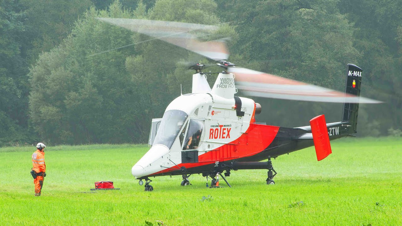 Rotex Helicopter | Helilogging mit Kaman K-Max K-1200 in Greiz | HB-ZTW