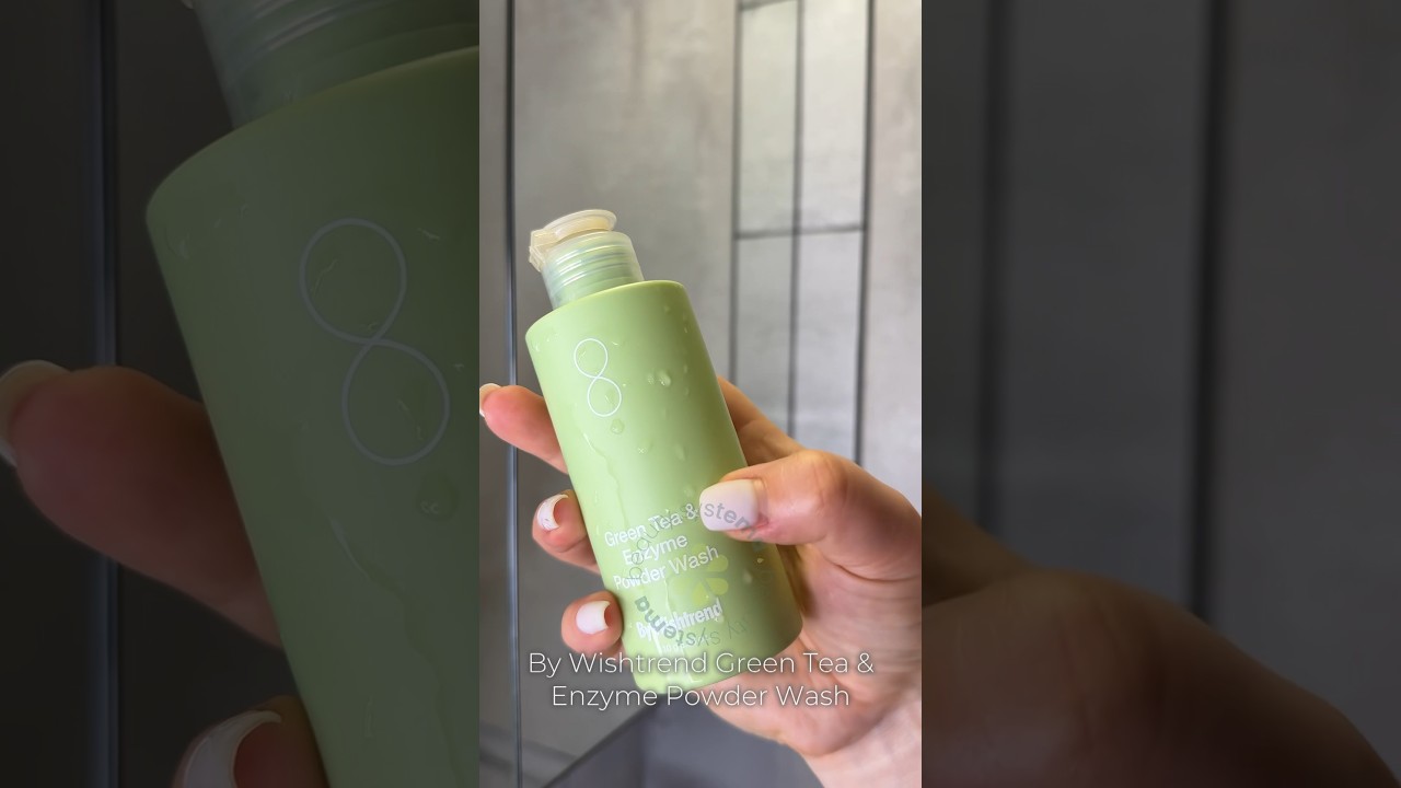 Свотч на By Wishtrend Green Tea & Enzyme Powder Wash #відлущення #skincare #косметика #косметика