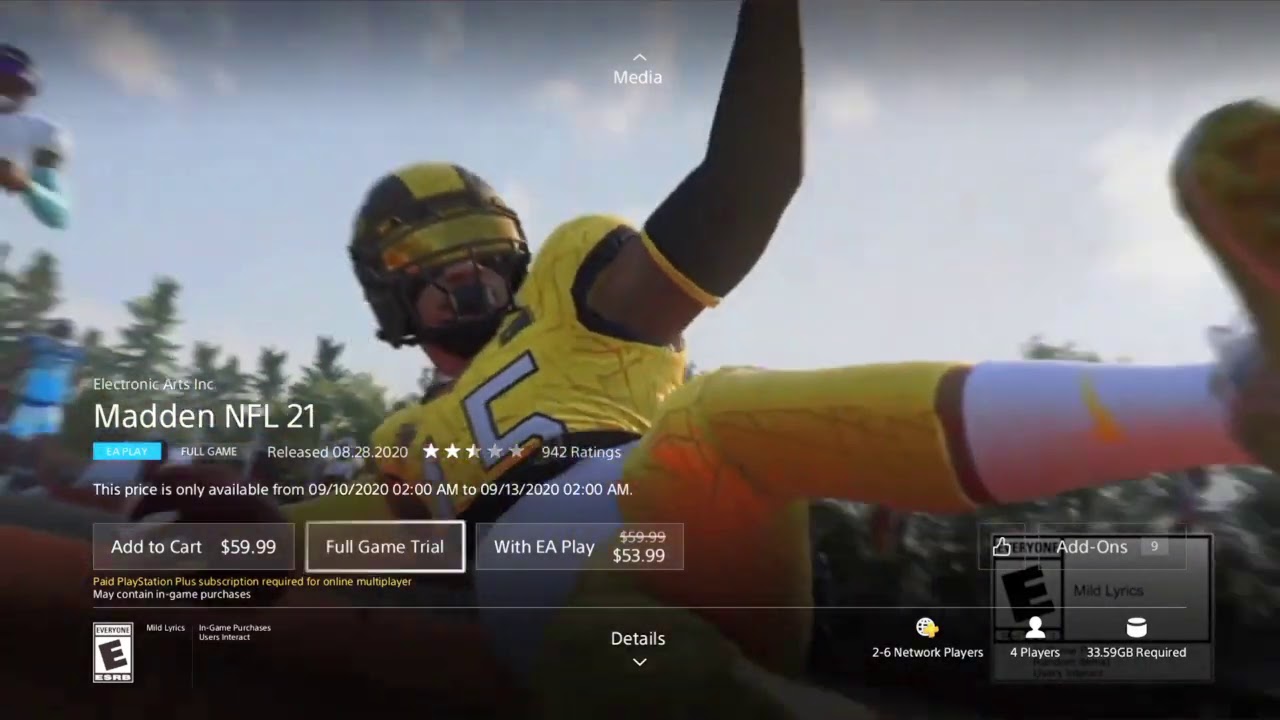 PS4 - how to download Madden NFL 21 [Full Game - Free Trail]