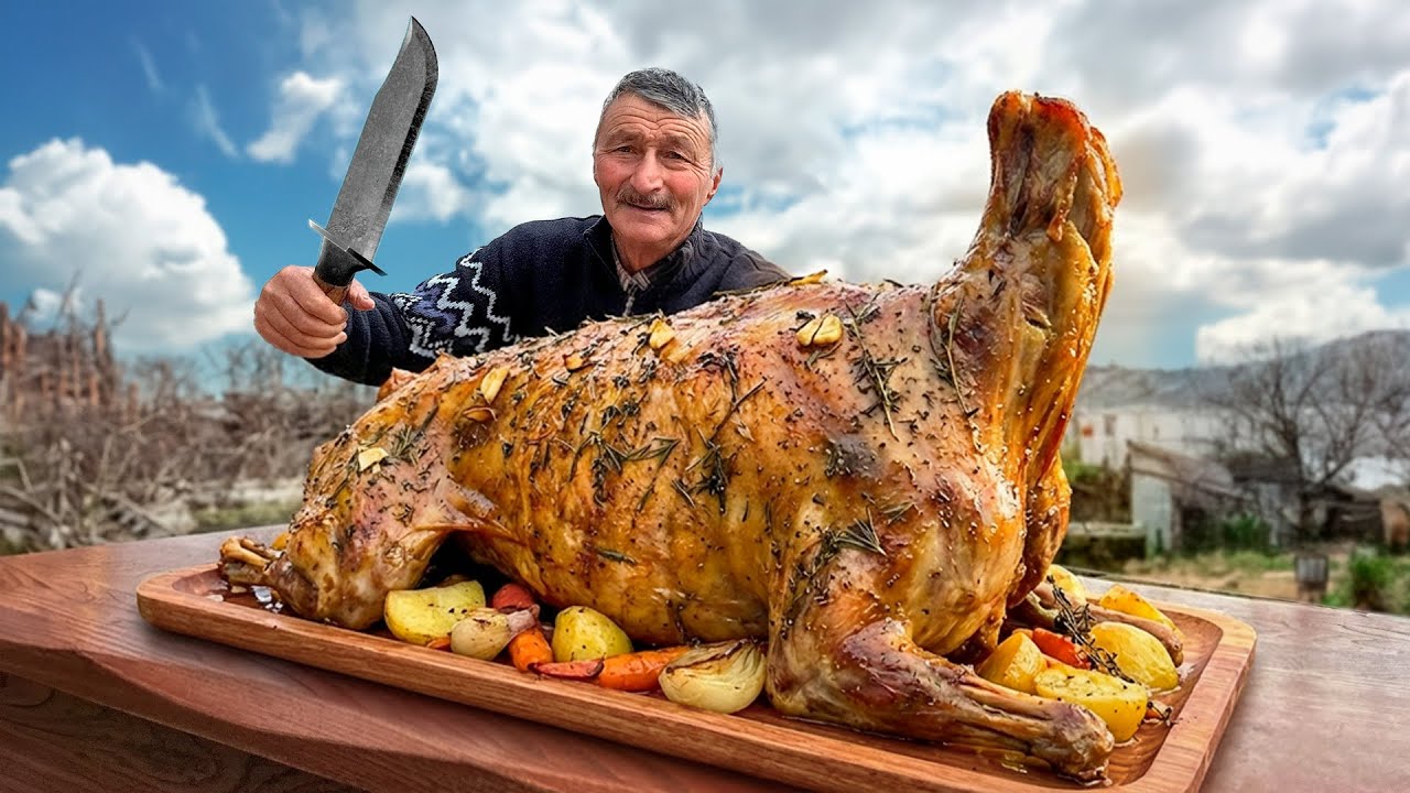Cooking a Whole Lamb for a Rustic Family Feast!