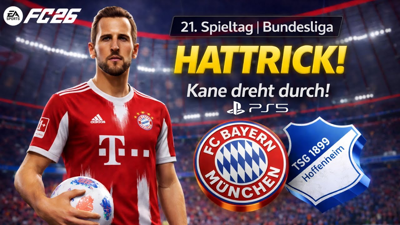 FC 26 - FC Bayern München vs TSG Hoffenheim | Bundesliga 21. Spieltag | Kane dreht durch – Hattrick!