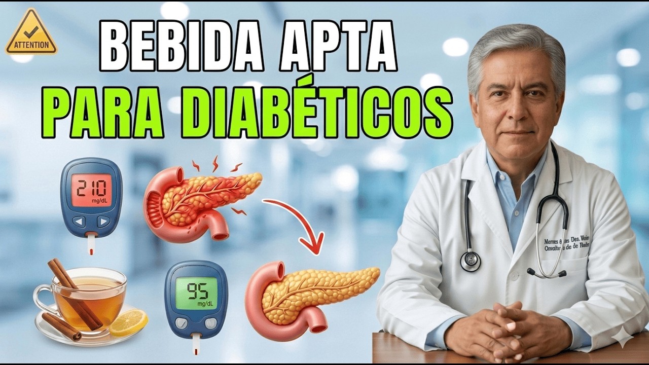 La BEBIDA más ADECUADA para DIABÉTICOS — Según LOS MÉDICOS