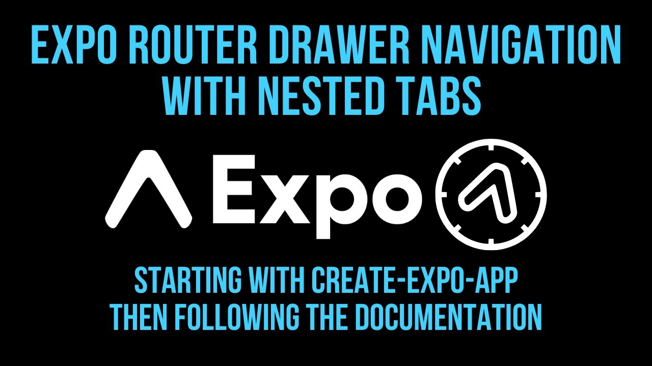 React Native Expo Router Drawer Navigation with Nested Tabs Navigation