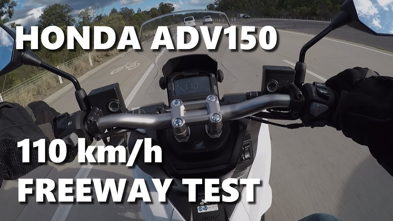 Honda ADV150 - 110km/h Expressway Test